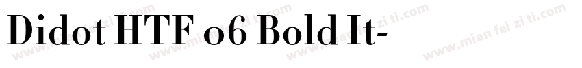 Didot HTF 06 Bold It字体转换